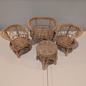 Vintage Wicker Doll Furniture